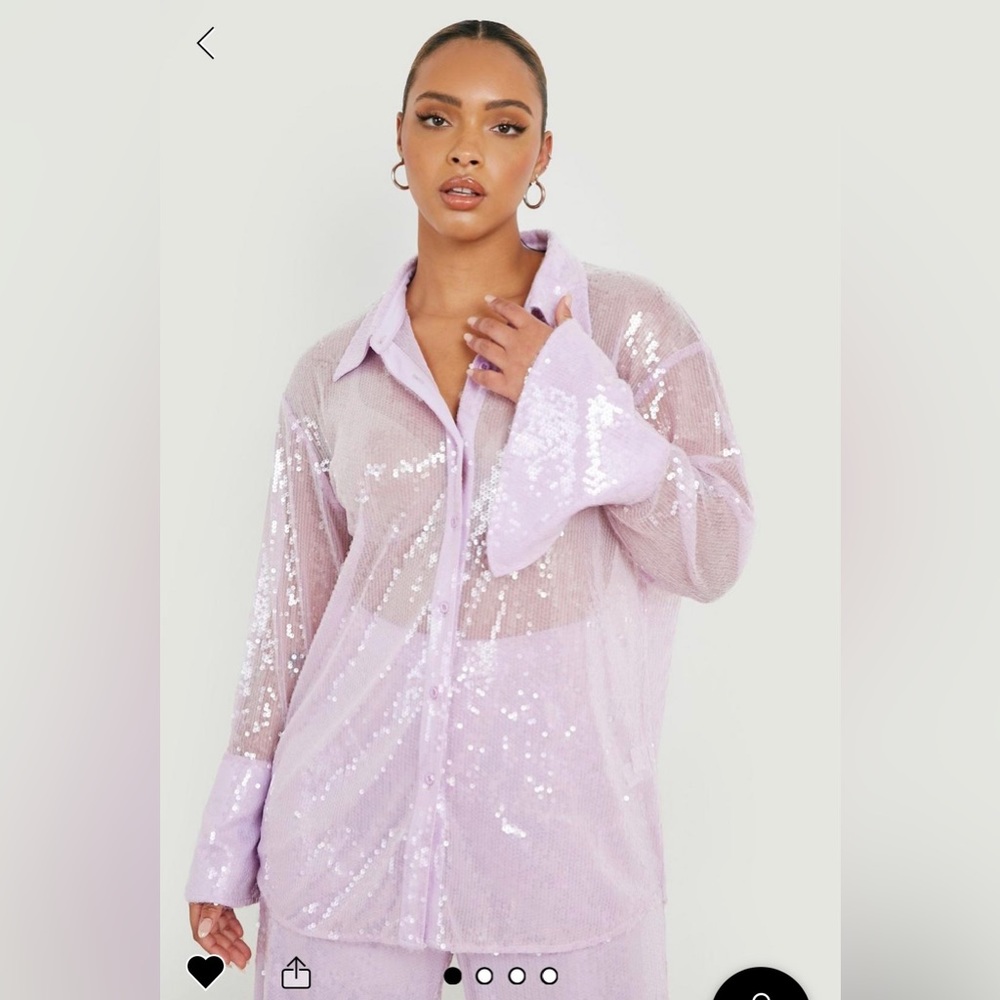 Lavender Sparkle Blouse